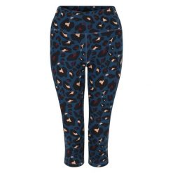 Legginsy 3/4 Damskie We Wzór Zwierzęcy. Niebieskie legginsy damskie Dare 2b, bez wzorów. Za 64.99 zł.