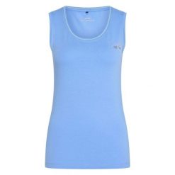 Damski tank top HV Polo Classic. Niebieskie topy damskie HV POLO, bez wzorów, bez kołnierzyka. Za 148.00 zł.