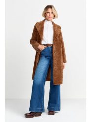 Rich&Royal Płaszcz pluszowy w kolorze karmelowym rozmiar: 38. Brązowe płaszcze damskie Rich&Royal, bez wzorów. Za 676.04 zł.