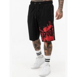 Szorty Tapout Blashed. Czarne szorty męskie TAPOUT, bez wzorów, z bawełny. Za 172.00 zł.