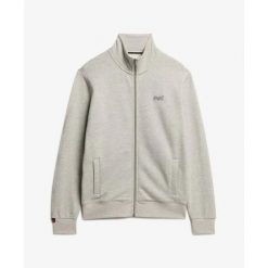 Bluza dresowa zapinana na zamek błyskawiczny Superdry Essential. Szare bluzy bez kaptura męskie Superdry., m, z dresówki. Za 328.55 zł.