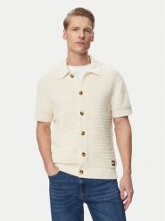 Tommy Jeans Koszula Crochet DM0DM23373 Beżowy jasny Regular Fit. Brązowe koszule męskie Tommy Jeans, l, bez wzorów, z jeansu, bez kołnierzyka, bez ramiączek. Za 489.99 zł.