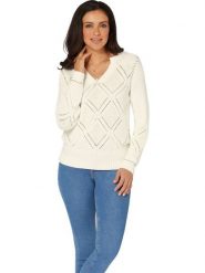 WITT WEIDEN Sweter w kolorze kremowym rozmiar: 52. Brązowe swetry klasyczne damskie WITT WEIDEN, bez kołnierzyka. Za 39.99 zł.