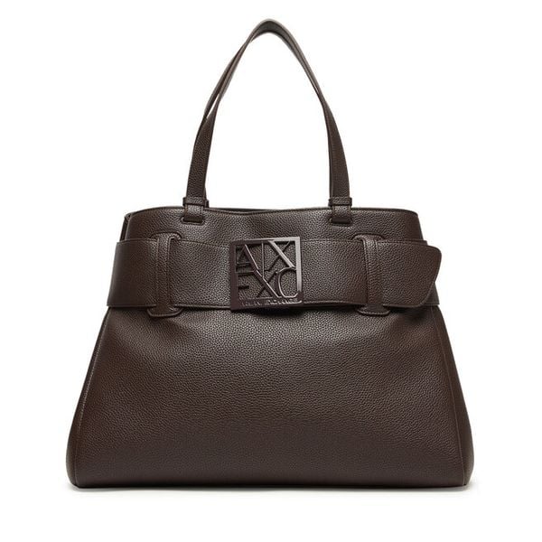 Torebka Armani Exchange. Brązowe torebki klasyczne damskie Armani Exchange, bez wzorów, bez dodatków. Za 649.99 zł.