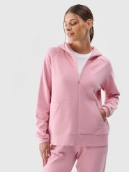 4F Bluza w kolorze jasnoróżowym rozmiar: M. Różowe bluzy z kapturem damskie 4f, m. Za 127.35 zł.