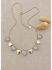 Nakkash Pozłacany naszyjnik z elementami ozdobnymi - dł. 42 cm rozmiar: onesize. Szare naszyjniki damskie Nakkash, pozłacane. Za 69.99 zł.