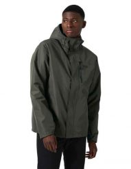 Izolowana, wodoodporna kurtka Helly Hansen Dubliner. Zielone kurtki męskie Helly Hansen, m, bez wzorów, z poliesteru, bez kaptura. Za 563.00 zł.