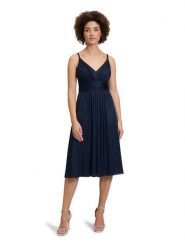 Vera Mont Sukienka w kolorze granatowym rozmiar: 42. Niebieskie sukienki damskie Vera Mont, bez wzorów, bez kołnierzyka, bez ramiączek, mini. Za 239.99 zł.