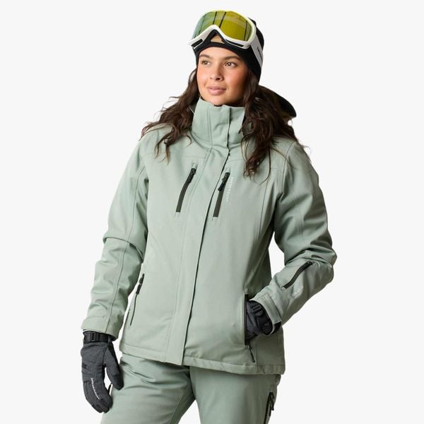 Kurtka narciarska Narciarstwo Damska Swedemount Cervinia Jacket W oddychająca. Zielone kurtki damskie SWEDEMOUNT, bez wzorów, bez kaptura, narciarskie. Za 599.99 zł.
