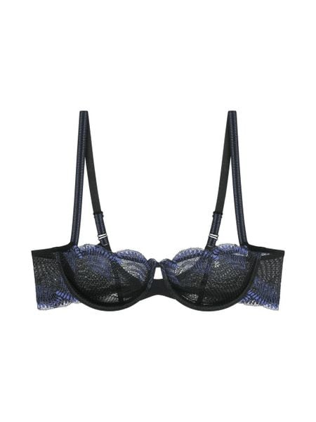 Triumph Biustonosz na fiszbinach - Comfort Glam Kobiety Sztuczne włókno czarny, 75E. Czarne biustonosze Triumph, bez wzorów, z koronki. Za 119.95 zł.