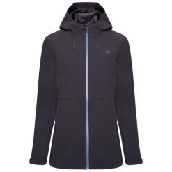 Kurtka trekkingowa przeciwdeszczowa damska Switch Up. Czarne kurtki damskie Dare 2b, bez kaptura. Za 268.75 zł.