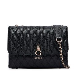 Torebka Guess. Czarne torebki klasyczne damskie Guess, z aplikacjami, bez dodatków. Za 584.99 zł.