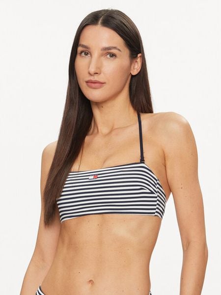 Tommy Hilfiger Góra od bikini UW0UW05091 Granatowy. Niebieskie bikini damskie Tommy Hilfiger, bez wzorów. Za 139.99 zł.