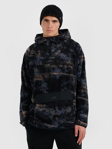 4F Bluza polarowa w kolorze czarnym rozmiar: L. Czarne bluzy z kapturem męskie 4f, l, z polaru. Za 110.55 zł.