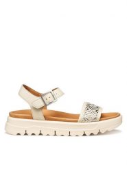 Geox Sandały D Xand 2.1S D65SZC 09B11 C1122 Écru. Sandały damskie Geox, bez wzorów, ze skóry, bez obcasa, na płaskiej podeszwie. Za 459.99 zł.