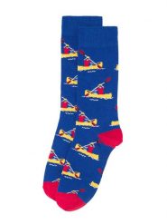 Happy Socks Skarpety "Canoa" w kolorze niebiesko-różowym rozmiar: 41-46. Niebieskie skarpetki męskie Happy Socks, bez wzorów, prążkowane. Za 32.67 zł.