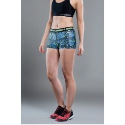 Under Armour - Szorty Armour. Zielone spodenki sportowe damskie Under Armour, m, z dzianiny. W wyprzedaży za 59.90 zł.