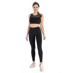 Legginsy na siłownię damskie Teyli Push Up. Czarne legginsy damskie Teyli, xl, bez wzorów, z bawełny. Za 99.95 zł.