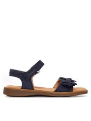 Froddo Sandały Lorine Flowers G3150251-6 M Granatowy. Niebieskie sandały dziewczęce Froddo, ze skóry, bez zapięcia. Za 319.99 zł.