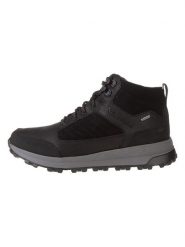 Clarks Skórzane buty trekkingowe "TrekHi GTX" w kolorze czarnym rozmiar: 42. Czarne buty trekkingowe męskie Clarks, z gore-texu, bez zapięcia, outdoorowe, gore-tex. Za 394.95 zł.