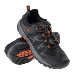 Buty Elbrus Calter 92800401460 czarne. Czarne buty trekkingowe męskie z gumy, bez zapięcia. Za 289.96 zł.