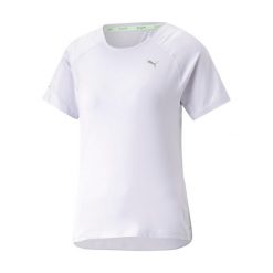 Koszulka do biegania damska PUMA Run Cloudspun. Białe bluzki damskie Puma, xs, bez wzorów, sportowe, bez kołnierzyka, bez ramiączek. Za 99.99 zł.