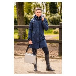 Wodoodporna parka dla kobiet Whis Coach. Niebieskie parki damskie WHIS, bez wzorów. W wyprzedaży za 1,468.65 zł.