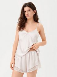 Calvin Klein Underwear Piżama 000QS7428E Różowy Regular Fit. Czerwone piżamy damskie Calvin Klein Underwear, l, bez wzorów, z syntetyku, bez ramiączek. Za 239.99 zł.