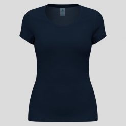 Koszulka z krótkim rękawem damska ODLO Active F-Dryight Eco. Niebieskie t-shirty damskie Odlo, m, bez wzorów, bez kołnierzyka. Za 199.99 zł.