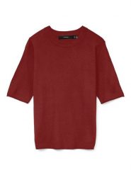 ONLY Sweter w kolorze bordowym rozmiar: XS. Czerwone swetry klasyczne damskie Only, xs, bez kołnierzyka. Za 47.82 zł.