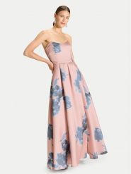 Swing Sukienka wieczorowa 5AK12800 Różowy Regular Fit. Czerwone sukienki damskie Swing, bez wzorów, z syntetyku, wizytowe, bez kołnierzyka, bez ramiączek. Za 1,249.00 zł.