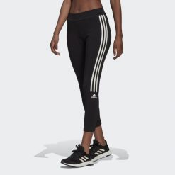 Legginsy damskie adidas Aeroready Designed to Move Cotton-Touch. Czarne legginsy sportowe damskie Adidas, xs, bez wzorów, z bawełny, na fitness i siłownię. Za 179.50 zł.