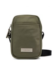 Calvin Klein Saszetka Sleek Slim Reporter LV04D3233G Zielony. Zielone saszetki męskie CALVIN KLEIN, z materiału. Za 289.99 zł.