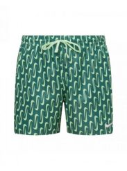Szorty kąpielowe męskie Nike Swoosh Link 5" Volley. Niebieskie szorty sportowe męskie NIKE SWIM, m, z materiału, żeglarskie. Za 229.99 zł.