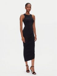 Wolford Sukienka koktajlowa Crescent Drape 57183 Czarny Slim Fit. Czarne sukienki damskie Wolford, l, bez wzorów, z syntetyku, wizytowe, bez kołnierzyka, bez ramiączek. Za 1,069.00 zł.