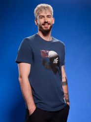 4F T-shirt regular z nadrukiem siatkarskim męski - granatowy 3XL. Niebieskie t-shirty męskie 4f, l, bez wzorów, z bawełny, bez kołnierzyka. Za 69.99 zł.