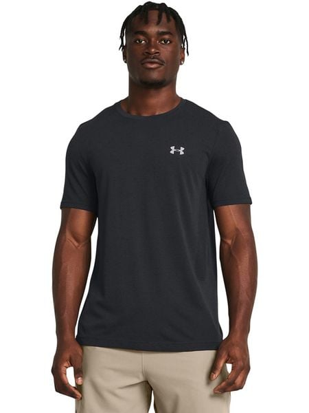 Under Armour Koszulka sportowa "Vanish Seamless" w kolorze granatowym rozmiar: S. Niebieskie t-shirty sportowe męskie Under Armour, s, z materiału, bez ramiączek, outdoorowe. Za 109.00 zł.