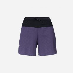 Spodenki do biegania w terenie damskie Millet Intense Pro Light Short Active Fit. Fioletowe szorty damskie Millet, bez wzorów, z materiału. Za 399.00 zł.