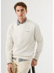 Pepe Jeans Bluza "Macbeth" w kolorze kremowym rozmiar: XXL. Brązowe bluzy bez kaptura męskie Pepe Jeans, xxl, z jeansu. Za 144.24 zł.