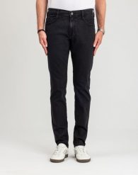 Męskie Spodnie jeansowe Mustang Style Oregon Tapered Denim Black 1018299 4000 940. Czarne spodnie materiałowe męskie Mustang, bez wzorów, z denimu. Za 189.99 zł.