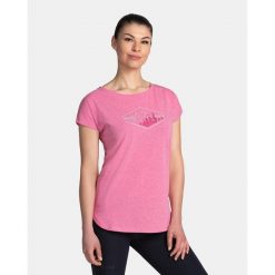 Damski bawełniany t-shirt Kilpi NELLIM-W. Zielone bluzki damskie Kilpi, xs, bez wzorów, z bawełny, bez kołnierzyka. Za 75.03 zł.