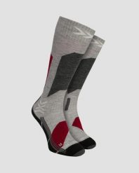 Skarpety damskie X-Socks Ski Discover Otc Light Grey G211. Szare skarpetki damskie X-Socks, bez wzorów, z materiału. Za 139.99 zł.