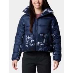 Kurtka Przejściowa Damska Columbia Leadbetter Point II Print Sherpa Hybrid. Niebieskie kurtki damskie Columbia, na zimę, bez wzorów, bez kaptura. W wyprzedaży za 560.00 zł.