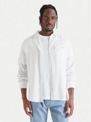 Calvin Klein Jeans Koszula LV04RF121G Biały Regular Fit. Białe koszule męskie Calvin Klein Jeans, l, bez wzorów, z jeansu, bez kołnierzyka, bez ramiączek. Za 408.99 zł.