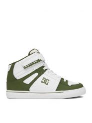 DC Shoes Sneakersy EO-PURE HI TOP EV BOYS DC01795301 Biały. Białe buty sportowe chłopięce DC Shoes, ze skóry, bez zapięcia. Za 279.99 zł.