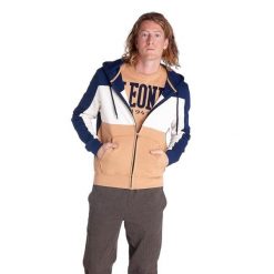 Męska bluza z kapturem i zamkiem błyskawicznym na całej długości Earth Tones. Niebieskie bluzy sportowe męskie LEONE 1947 APPAREL, bez wzorów, z tkaniny, sportowe, bez kołnierzyka, bez ramiączek. W wyprzedaży za 210.70 zł.