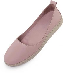 Damskie Baleriny Skórzane Nell Skin Fioletowe. Brązowe baleriny damskie ENELL, bez wzorów, z materiału, bez obcasa. Za 352.99 zł.