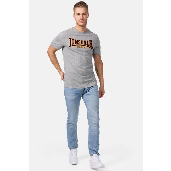 T-shirt o wąskim kroju Lonsdale Classic. Szare t-shirty męskie Lonsdale, bez wzorów, bez kołnierzyka. Za 165.50 zł.