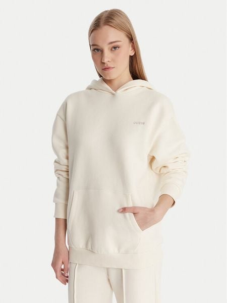Guess Bluza V6RQ14 K9V31 Écru Regular Fit. Bluzy bez kaptura damskie Guess, s, z bawełny. Za 349.99 zł.