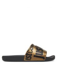 Just Cavalli Klapki 78RA3SZ1 ZS785 Czarny. Czarne klapki damskie Just Cavalli, bez wzorów, z tworzywa sztucznego, bez obcasa. Za 229.99 zł.